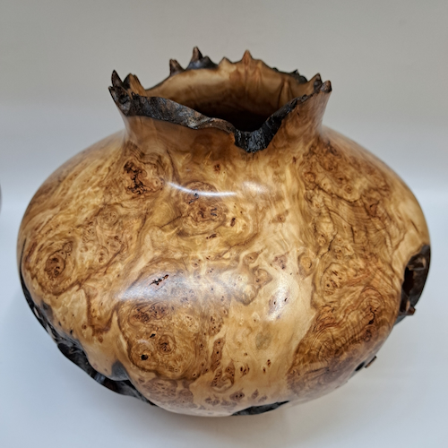 JW-260 Colorado Aspen Burl Hollow Woodturning $750 at Hunter Wolff Gallery
